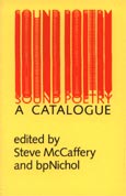 sound poetry catalogue cover